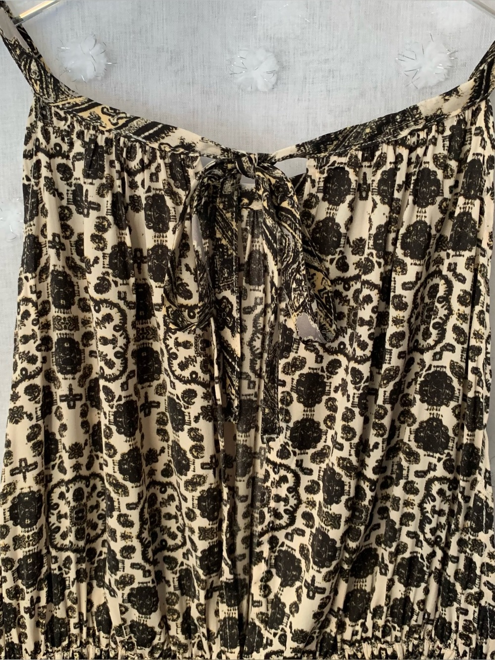 Free People Printed Midsummers Day Halter Mini Dress or Top - Picture 12 of 15